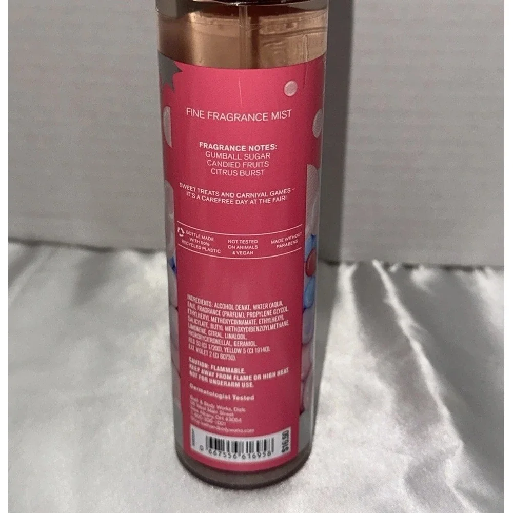 Bath & Body Works Bubble Gum Pop Fine Fragrance Mist 8oz Set of 2 New